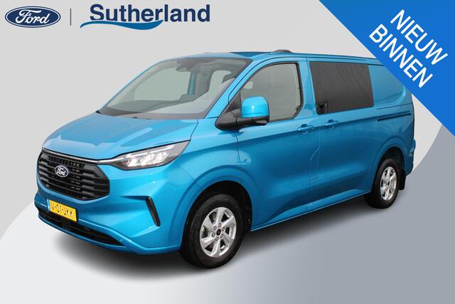 Ford TRANSIT CUSTOM 300 2.0 TDCI Dubbele Cabine L1H1 Limited | Trekhaak | Driver Assistance Pack | Stuurwielverwarming | Dubbele Zijschuifdeur | Camera | Navigatie