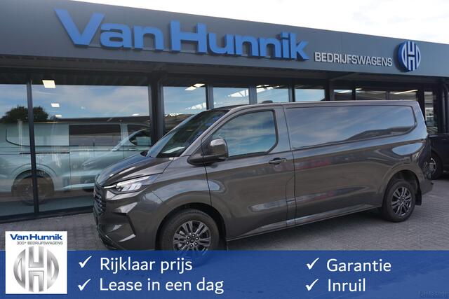 Ford TRANSIT CUSTOM 340L 2.5 PHEV Hybride 233PK Limited PRIJS INCL. BPM !! 13" Navi, Adap. Cruise, Camera, 17" LM, Trekhaak!! NR. HYB002