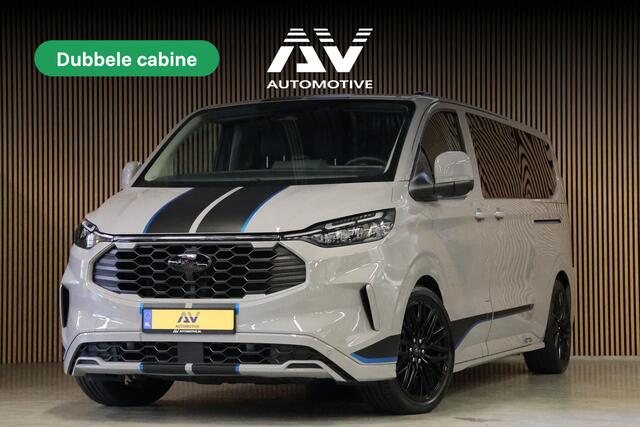 Ford TRANSIT CUSTOM 320 2.5 PHEV Sport DC | Dubbel Cabine | Plug in Hybride | ACC | Blind Spot | Navigatie | CarPlay | 360 Camera | Stoelverwarming | Stuurwielverwarming | Lane Assist | L+R Schuifdeur