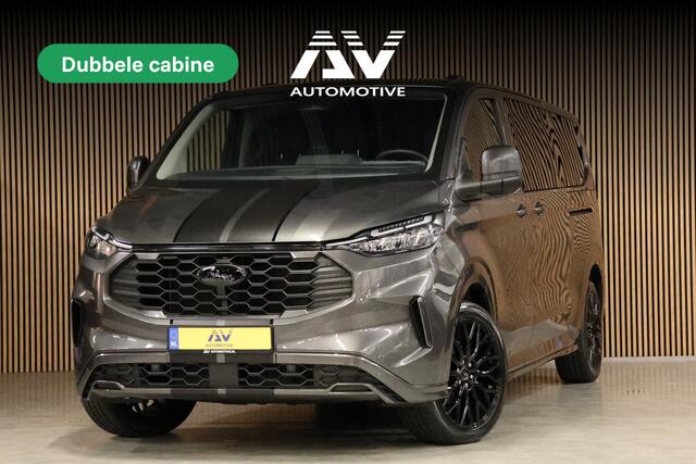 Ford TRANSIT CUSTOM 320 2.0 TDCI L2H1 Sport AWD DC | Dubbel Cabine | Elekrische schuifdeuren | ACC | 360 Camera | Blind spot | Elek. Trekhaak | Navigatie | CarPlay | Stoel- en stuurwielverwarming | Middenconsole | 5-Zitter | 4x4 | BPM VRIJ