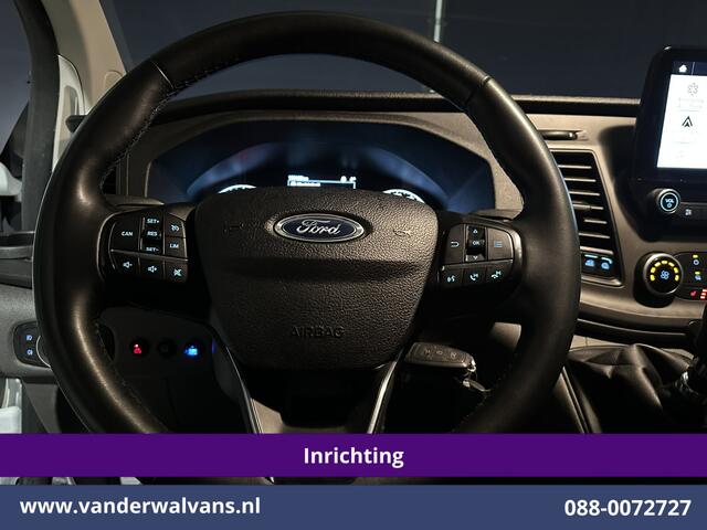 Ford TRANSIT CUSTOM 2.0 TDCI 130pk L2H1 Inrichting Euro6 Airco | Camera | Apple Carplay | LED | 2800kg Trekhaak | Cruisecontrol Android Auto, Stoelverwarming, Verwarmde voorruit, Parkeersensoren, Bijrijdersbank, Achterklep