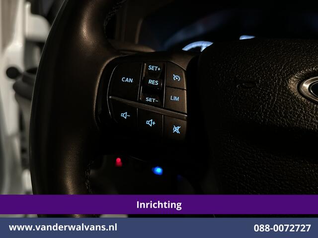 Ford TRANSIT CUSTOM 2.0 TDCI 130pk L2H1 Inrichting Euro6 Airco | Camera | Apple Carplay | LED | 2800kg Trekhaak | Cruisecontrol Android Auto, Stoelverwarming, Verwarmde voorruit, Parkeersensoren, Bijrijdersbank, Achterklep