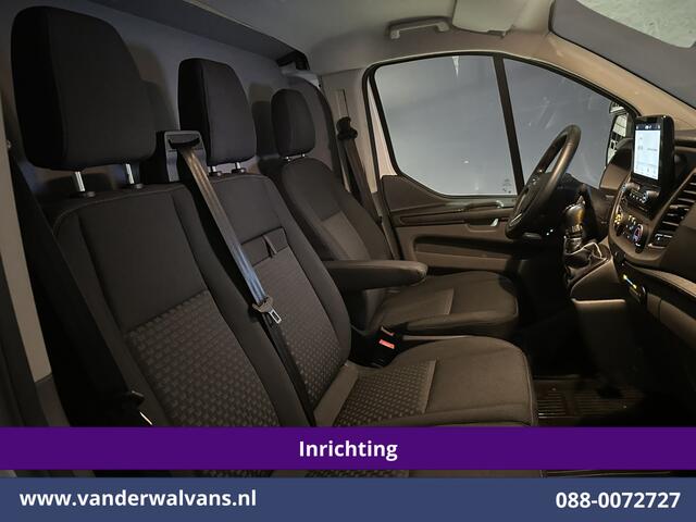 Ford TRANSIT CUSTOM 2.0 TDCI 130pk L2H1 Inrichting Euro6 Airco | Camera | Apple Carplay | LED | 2800kg Trekhaak | Cruisecontrol Android Auto, Stoelverwarming, Verwarmde voorruit, Parkeersensoren, Bijrijdersbank, Achterklep