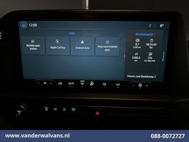 Ford TRANSIT CUSTOM 2.0 TDCI 136pk L2H1 Euro6 Airco | Camera | Apple Carplay | Cruisecontrol | LED Android Auto, Parkeersensoren, Verwarmde voorruit, Bijrijdersbank