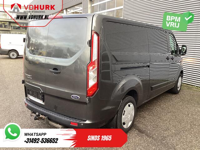 Ford TRANSIT CUSTOM 320 2.0 TDCI 130 pk Aut. L2 Trend Weinig Km/ Carplay/ Cruise/ Airco/ Camera/ PDC V+A/ Trekhaak