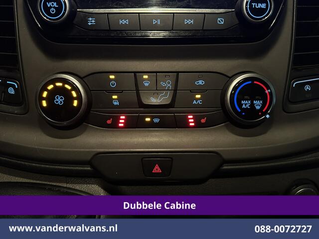 Ford TRANSIT CUSTOM 2.0 TDCI 130pk L2H1 Dubbele Cabine Euro6 Airco | 6-Zits | Camera | Navigatie | LED | Apple Carplay Android Auto, Cruisecontrol, Stoelverwarming, Verwarmde voorruit, Parkeersensoren, Achterklep