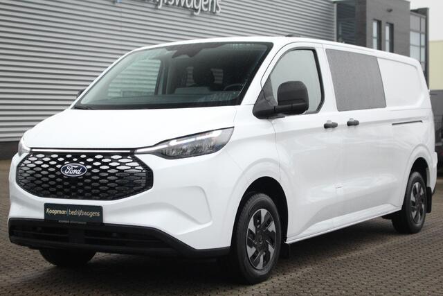 Ford TRANSIT CUSTOM E-Transit 320 L2H1 Trend 65 kWh 218pk DC Automaat | Trekgewicht 2300kg | L+R Zijdeur | Keyless | Carplay/Android | Stoel+Stuurvwer. | Lease 771,- p/m