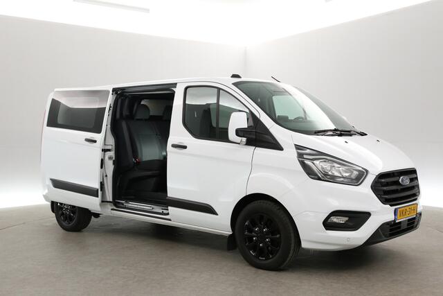 Ford TRANSIT CUSTOM 2.0 TDCI L2H1 | Dubbele Cabine | Aut. | Airco | Cruise | Camera | 2xSchuifdeur | Carplay | Navi | Trekh. | Parkeersens.