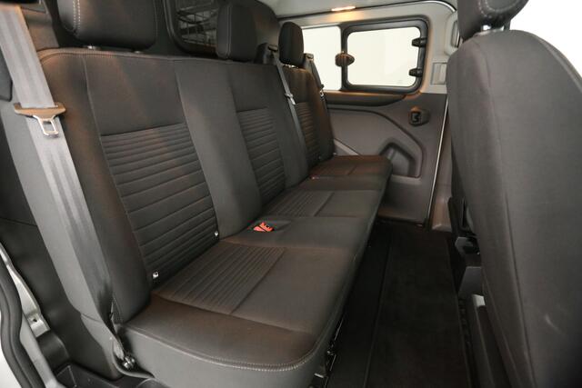 Ford TRANSIT CUSTOM 300 2.0 TDCI L1H1 | MARGE | Dubbele Cabine | Aut. | Euro6 | Airco | Cruise | Camera | Schuifdeur L+R | Carplay | Trekh. | LED