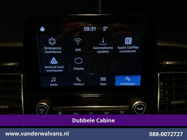 Ford TRANSIT CUSTOM 2.0 TDCI 170pk L2H1 Dubbele Cabine Euro6 Airco | 6-Zits | 2x zijdeur | Apple Carplay | LED | LM Velgen | Cruisecontrol Android Auto, Stoelverwarming, Verwarmde voorruit, Parkeersensoren, Sidebars
