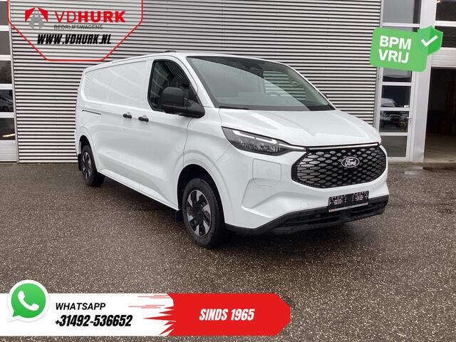 Ford TRANSIT CUSTOM E-Transit 65 kWh L2 330 km WLTP 2x Schuifdeur/ Standkachel/ Snellader/ 2.3t Trekverm./ Carplay/ Climate/ Camera/ PDC/ Cruise
