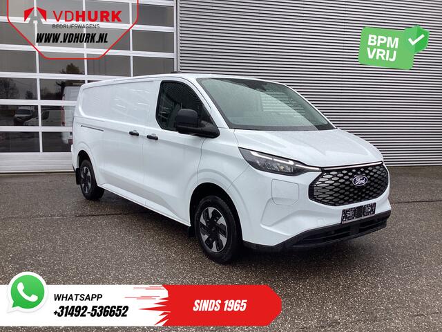 Ford TRANSIT CUSTOM E-Transit 65 kWh L2 330 km WLTP LED/ Standkachel/ Snellader/ 2.3t Trekverm./ Carplay/ Climate/ Camera/ PDC/ Cruise