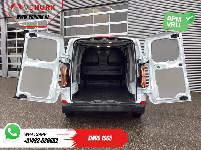 Ford TRANSIT CUSTOM E-Transit 65 kWh L2 330 km WLTP LED/ Standkachel/ Snellader/ 2.3t Trekverm./ Carplay/ Climate/ Camera/ PDC/ Cruise