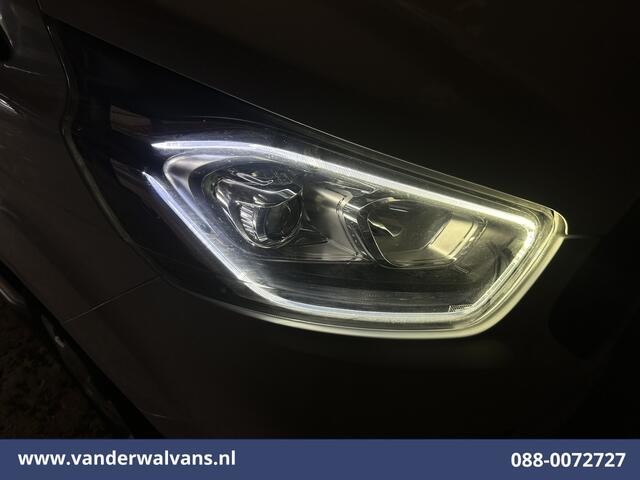 Ford TRANSIT CUSTOM 2.0 TDCI 131pk L2H1 Euro6 Airco | Camera | Apple Carplay | LED | 2700kg Trekhaak Android Auto, Cruisecontrol, Stoelverwarming, Verwarmde voorruit, Parkeersensoren, Sidebars, Bijrijdersbank