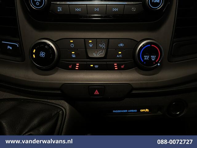 Ford TRANSIT CUSTOM 2.0 TDCI 131pk L2H1 Euro6 Airco | Camera | Apple Carplay | LED | 2700kg Trekhaak Android Auto, Cruisecontrol, Stoelverwarming, Verwarmde voorruit, Parkeersensoren, Sidebars, Bijrijdersbank