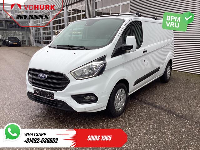 Ford TRANSIT CUSTOM 2.0 TDCI 130 pk Aut. L2 Carplay/ Stoelverw./ Navi/ Airco/ Cruise/ PDC/ DAB/ Trekhaak