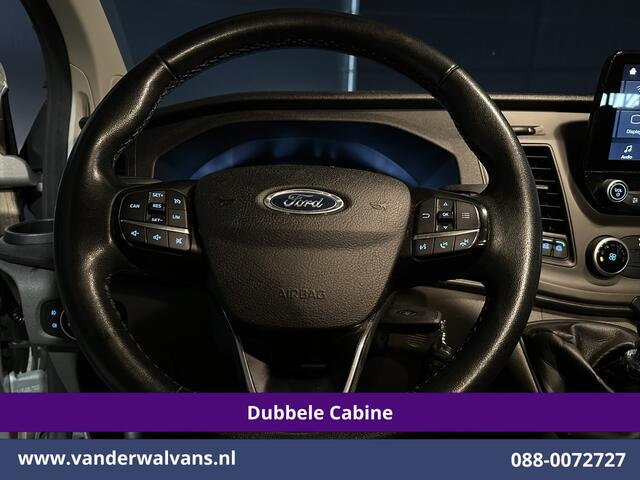 Ford TRANSIT CUSTOM 2.0 TDCI 131pk L2H1 Dubbele Cabine Euro6 Airco | 6-Zits | Camera | LED | 2800kg Trekhaak | Cruisecontrol Verwarmde voorruit, Android Auto, Dakdragers, Parkeersensoren