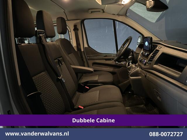 Ford TRANSIT CUSTOM 2.0 TDCI 131pk L2H1 Dubbele Cabine Euro6 Airco | 6-Zits | Camera | LED | 2800kg Trekhaak | Cruisecontrol Verwarmde voorruit, Android Auto, Dakdragers, Parkeersensoren