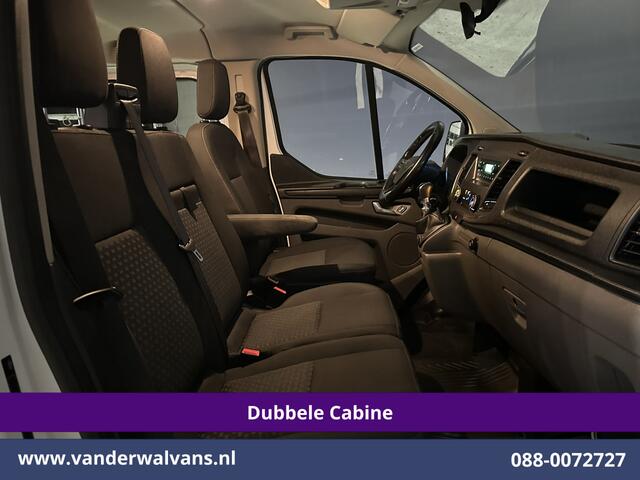 Ford TRANSIT CUSTOM 2.0 TDCI 131pk L2H1 Dubbele Cabine Euro6 Airco | 6-Zits | LED | Cruisecontrol | 2800kg trekhaak Parkeersensoren, Stoelverwarming