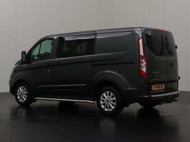 Ford TRANSIT CUSTOM 2.0TDCI 170PK Dubbele Cabine Limited | 2xSchuifdeur | Navigatie | Camera | Trekhaak | Airco | Cruise