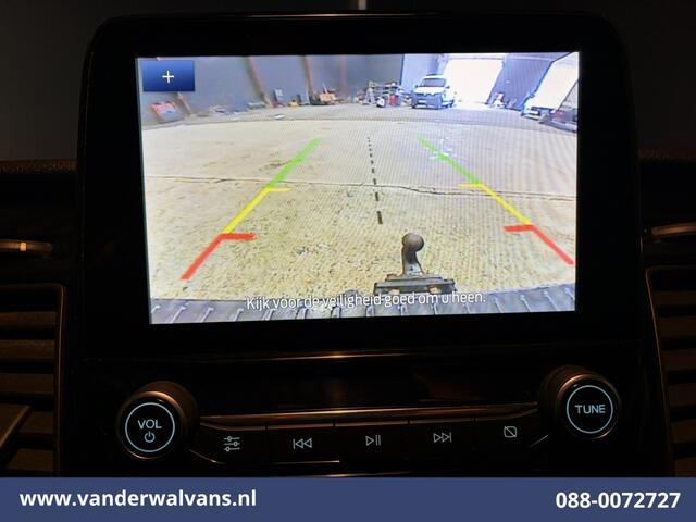 Ford TRANSIT CUSTOM 2.0 TDCI 131pk L2H1 Euro6 Airco | Imperiaal | Camera | Navigatie | 2800kg Trekhaak | LED Apple Carplay, Cruisecontrol, Stoelverwarming, Verwarmde voorruit, Leder, LM velgen, Parkeersensoren, Bijrijdersbank