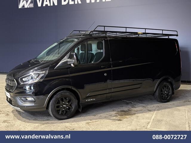 Ford TRANSIT CUSTOM 2.0 TDCI 131pk L2H1 Euro6 Airco | Imperiaal | Camera | Navigatie | 2800kg Trekhaak | LED Apple Carplay, Cruisecontrol, Stoelverwarming, Verwarmde voorruit, Leder, LM velgen, Parkeersensoren, Bijrijdersbank