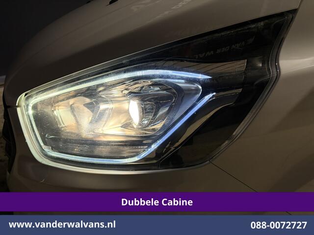 Ford TRANSIT CUSTOM 2.0 TDCI 130pk Automaat L2H1 Dubbele Cabine Inrichting Euro6 Airco | 5-Zits | Navigatie | LED Cruisecontrol, Stoelverwarming, Verwarmde Voorruit, Trekhaak, Parkeersensoren