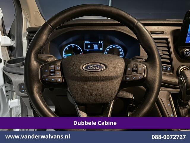 Ford TRANSIT CUSTOM 2.0 TDCI 130pk Automaat L2H1 Dubbele Cabine Inrichting Euro6 Airco | 5-Zits | Navigatie | LED Cruisecontrol, Stoelverwarming, Verwarmde Voorruit, Trekhaak, Parkeersensoren