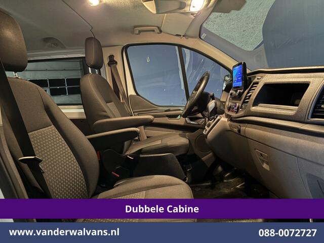 Ford TRANSIT CUSTOM 2.0 TDCI 130pk Automaat L2H1 Dubbele Cabine Inrichting Euro6 Airco | 5-Zits | Navigatie | LED Cruisecontrol, Stoelverwarming, Verwarmde Voorruit, Trekhaak, Parkeersensoren