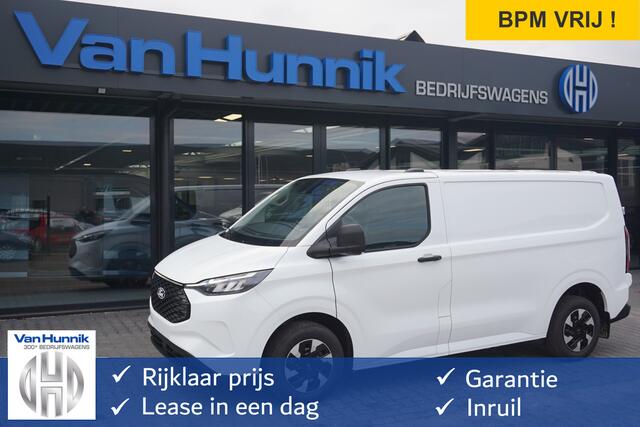 Ford TRANSIT CUSTOM Trend Elek. 64KWH 218PK Trend AUT BPM VRIJ!! Apple CP / Android A, LED, 2300KG Trekgewicht NR. EC04