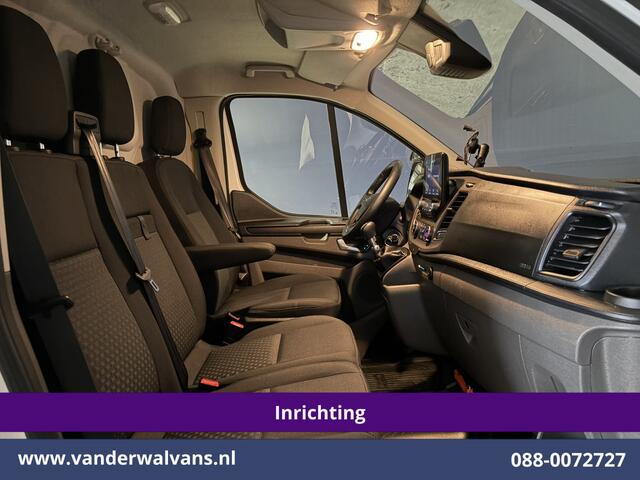 Ford TRANSIT CUSTOM 2.0 TDCI 130pk L2H1 Inrichting Euro6 Airco | Camera | LED | Cruisecontrol | Verwarmde voorruit Parkeersensoren, 2800kg trekvermogen, Bijrijdersbank