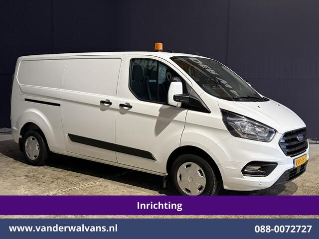 Ford TRANSIT CUSTOM 2.0 TDCI 130pk L2H1 Inrichting Euro6 Airco | Camera | LED | Cruisecontrol | Verwarmde voorruit Parkeersensoren, 2800kg trekvermogen, Bijrijdersbank
