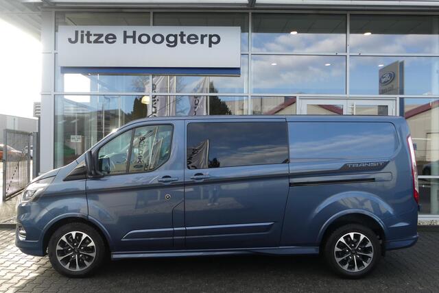 Ford TRANSIT CUSTOM 320 2.0 TDCI L2H1 Sport 5p., TREKHAAK (2.550KG), DUBBELE SCHUIFDEUR, WINTER PACK, CRUISE, AIRCO, CAMERA, PDC V&A, APPLE CARPLAY/ANDROID AUTO, BI-XENON, LANE ASSIST, DAB, 47.576KM