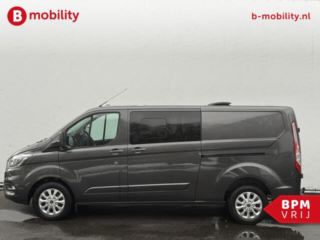 Ford TRANSIT CUSTOM 300 2.0 TDCI 170PK L2H1 Limited DC MARGE 2X Schuifdeur Trekhaak 3000KG | Leer | Stoelverwarming | Adaptive Cruise Control | Achteruitrijcamera