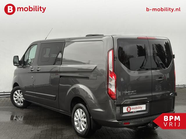 Ford TRANSIT CUSTOM 300 2.0 TDCI 170PK L2H1 Limited DC MARGE 2X Schuifdeur Trekhaak 3000KG | Leer | Stoelverwarming | Adaptive Cruise Control | Achteruitrijcamera