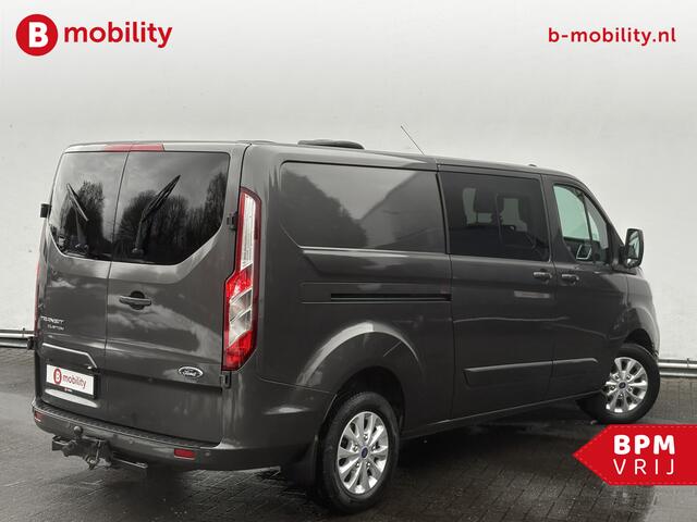 Ford TRANSIT CUSTOM 300 2.0 TDCI 170PK L2H1 Limited DC MARGE 2X Schuifdeur Trekhaak 3000KG | Leer | Stoelverwarming | Adaptive Cruise Control | Achteruitrijcamera