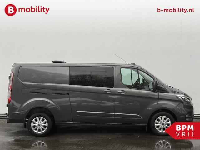 Ford TRANSIT CUSTOM 300 2.0 TDCI 170PK L2H1 Limited DC MARGE 2X Schuifdeur Trekhaak 3000KG | Leer | Stoelverwarming | Adaptive Cruise Control | Achteruitrijcamera