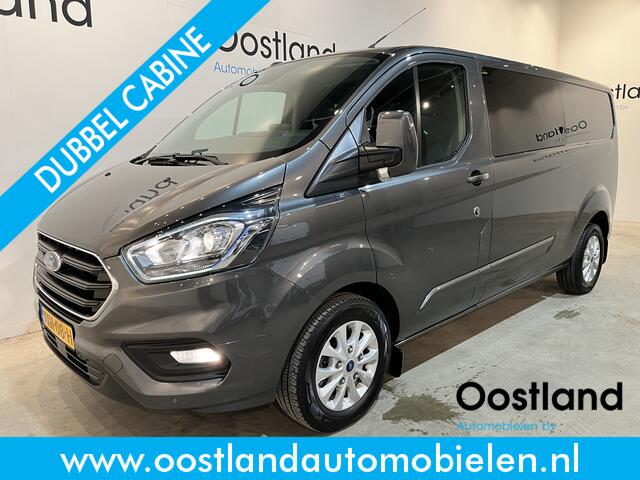 Ford TRANSIT CUSTOM 2.0 TDCI L2H1 Limited 130 PK DC Dubbel Cabine / Euro 6 / Airco / Cruise Control / CarPlay / PDC / Navigatie / 16.200 KM !!