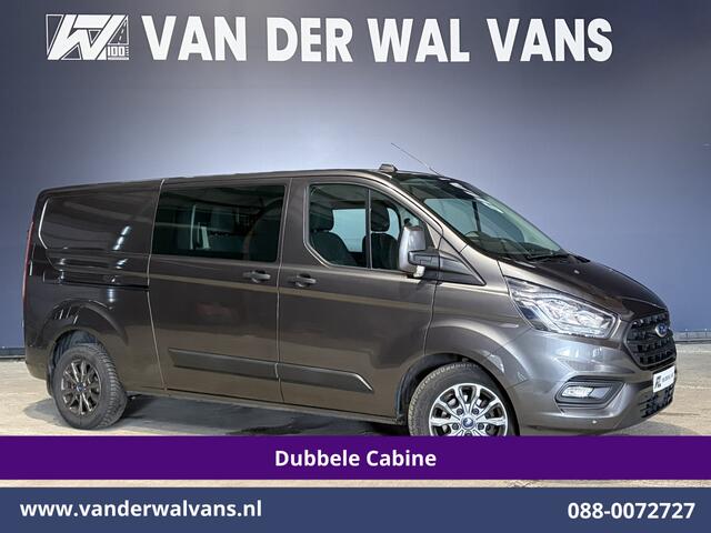 Ford TRANSIT CUSTOM 2.0 TDCI 170pk Automaat L2H1 Dubbele Cabine Euro6 Airco | 5-Zits | LED | Cruisecontrol Stoelverwarming, Verwarmde voorruit, LM velgen, Trekhaak, Parkeersensoren
