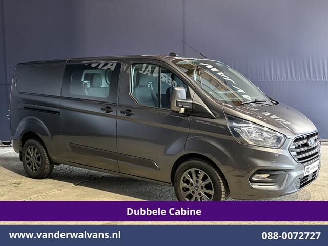 Ford TRANSIT CUSTOM 2.0 TDCI 170pk Automaat L2H1 Dubbele Cabine Euro6 Airco | 5-Zits | LED | Cruisecontrol Stoelverwarming, Verwarmde voorruit, LM velgen, Trekhaak, Parkeersensoren