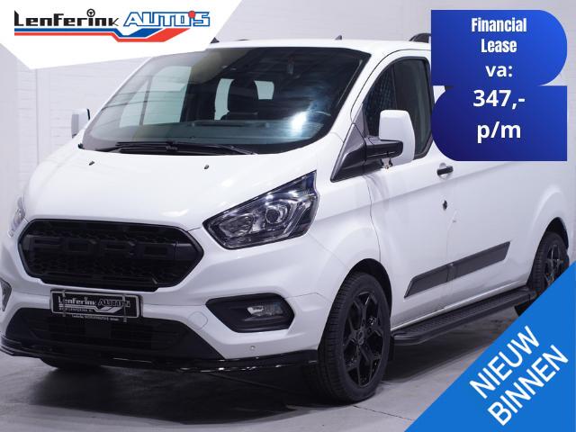 Ford TRANSIT CUSTOM 2.0 TDCI 130 pk Dubbel Cabine RAPTOR Grille, Navi Camera, 18" LMV, Spoiler Pack, 6-Zits