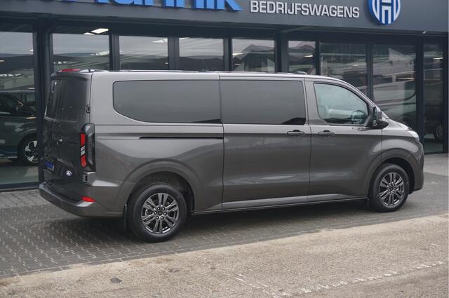 Ford TRANSIT CUSTOM 320L 2.5 PHEV 233PK Dubbel Cabine Limited PRIJS INCL. BPM !! 13" Navi, Adap. Cruise, Camera, 17" LM, Trekhaak!! NR. HYBDC2