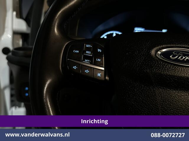 Ford TRANSIT CUSTOM 2.0 TDCI 130pk L2H1 inrichting Euro6 Airco | Camera | 2800kg Trekhaak | LED Cruisecontrol, Stoelverwarming, Parkeersensoren, Bijrijdersbank