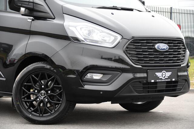 Ford TRANSIT CUSTOM 300 2.0 TDCI L2H1 Limited DC Black Edition Camera, Cruise, Carplay, 170pk, 2 x Schuifdeur, Stoelverwarming, Automaat, Sensoren, Uniek!