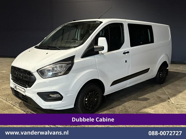 Ford TRANSIT CUSTOM 2.0 TDCI 131pk L2H1 Dubbele Cabine Euro6 Airco | 6-Zits | Navigatie | LED | Apple Carplay | Cruisecontrol Android Auto, Parkeersensoren, Achterklep, 2800kg trekvermogen