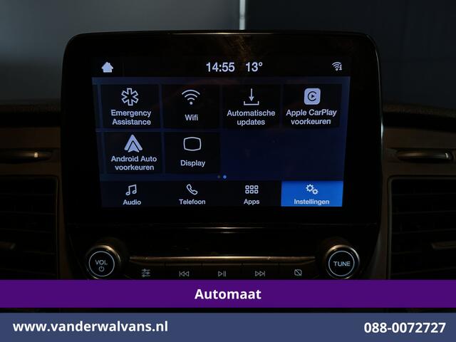Ford TRANSIT CUSTOM 2.0 TDCI 131pk Automaat L2H1 Euro6 Airco | LED | Apple Carplay | Cruisecontrol Android Auto, Verwarmde voorruit, Parkeersensoren, Bijrijdersbank