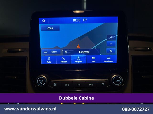 Ford TRANSIT CUSTOM 2.0 TDCI Automaat 131pk L2H1 Dubbel cabine Euro6 Airco | 6-Zits | Camera | Navigatie | Apple Carplay LED, Trekhaak, Cruisecontrol, Android Auto, Stoelverwarming, Verwarmde Voorruit, Parkeersensoren, Bijrijdersbank