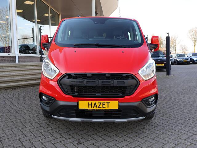Ford TRANSIT CUSTOM 320 2.0 TDCI 130 PK TRAIL DUBBEL CABINE L2H1 6-PERS. + LEDER | RAPTOR GRILLE | CARPLAY | CAMERA | LMV