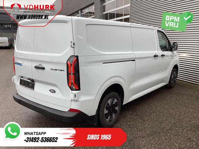 Ford TRANSIT CUSTOM E-Transit 320 L2 Trend 65 kWh 330km WLTP LED/ Standkachel/ Snellader/ 2.3t Trekverm./ Stuurverw./ Stoelverw./ Carplay/ Climate/ PDC/ Cruise