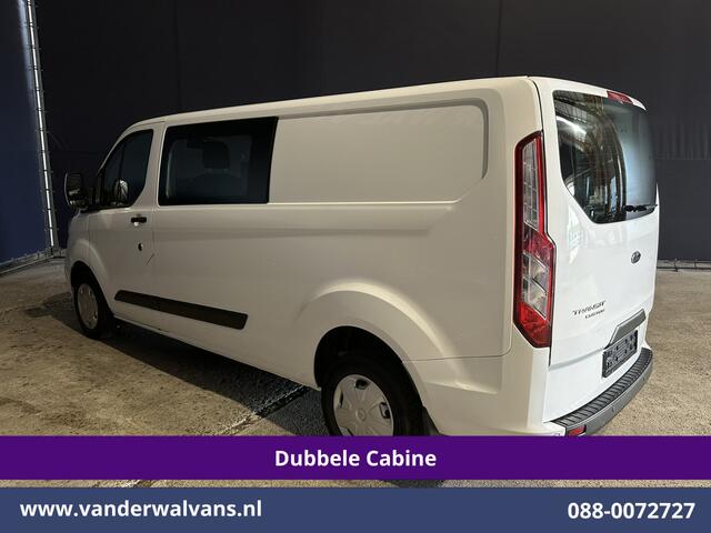Ford TRANSIT CUSTOM 2.0 TDCI 130pk L2H1 Dubbele Cabine Euro6 Airco | 6-Zits | LED | Cruisecontrol | Parkeersensoren Achterklep
